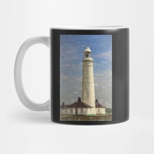 Nash Point Lighthouse Digital Art Mug